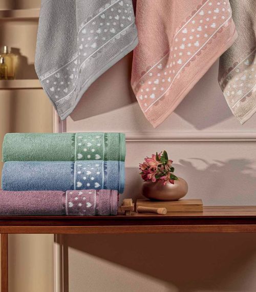 Toalha De Rosto Charme Appel Rosa