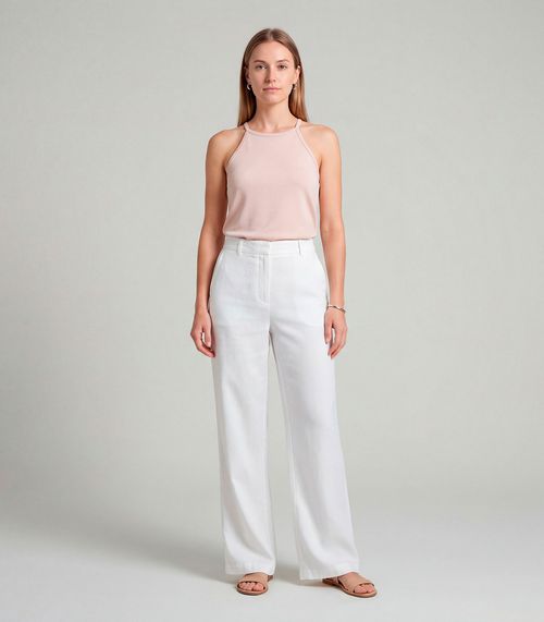 Blusa Feminina Com Cava Americana Infinita Cor Marrom