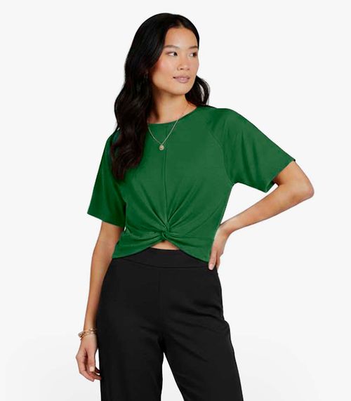 Blusa Feminina Lisa Infinita Cor Verde