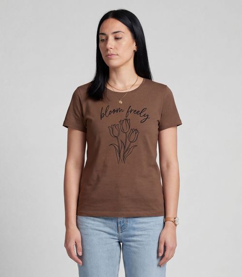 Blusa Feminina em Malha Visco Infinita Cor Marrom