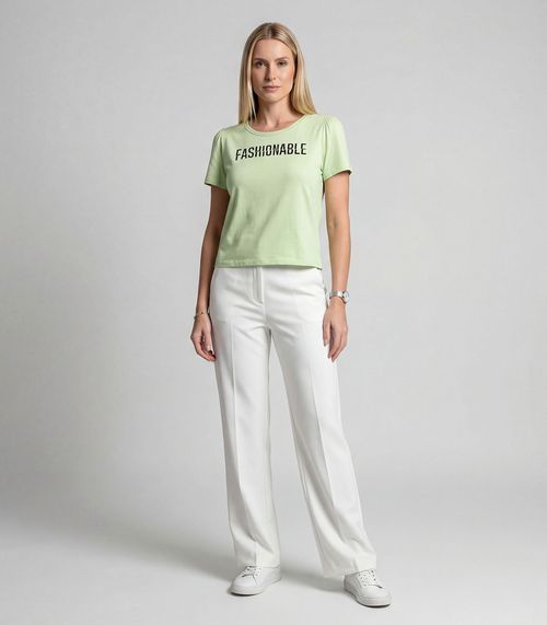 Blusa Feminina Em Visco Tricot Infinita Cor Verde