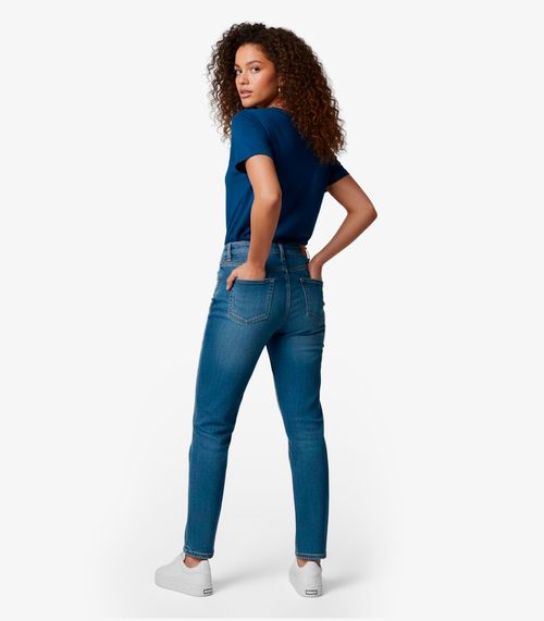 Blusa Feminina Manga Curta Infinita Cor Azul