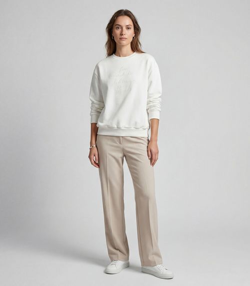 Blusão Feminino Moletom Peluciado Rovitex Bege