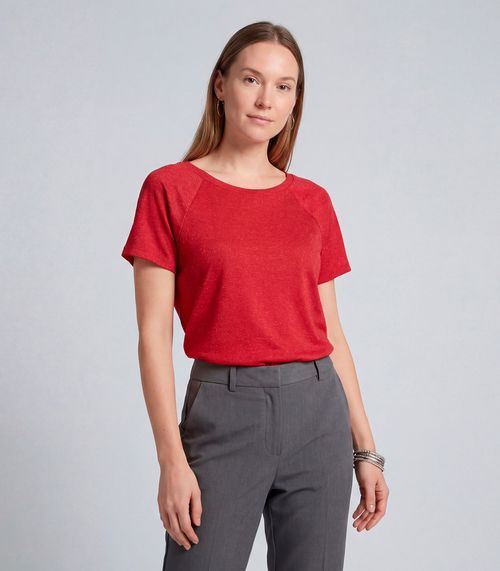 Blusa Feminina Básica Infinita Cor Vermelho