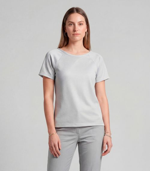 Blusa Feminina Básica Infinita Cor Cinza
