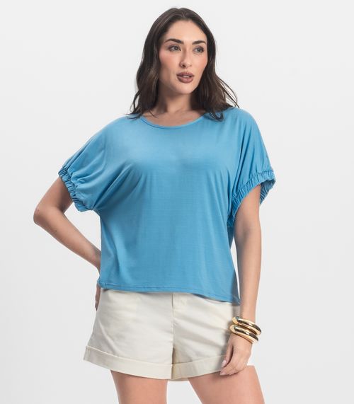 Blusa Feminina Viscose Infinita Cor Azul