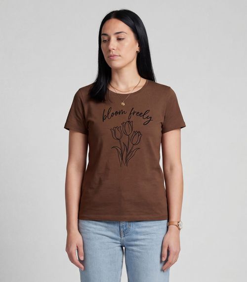 Blusa Feminina em Malha Visco Infinita Cor Marrom