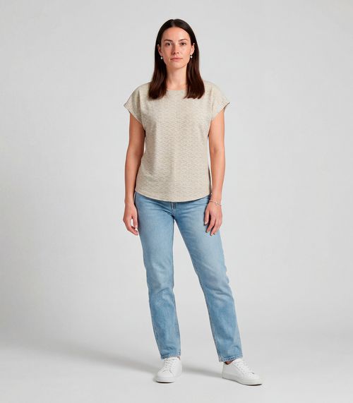 Blusa Feminina Básica Infinita Cor Bege