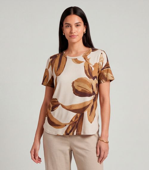 Blusa Feminina Infinita Cor Marrom