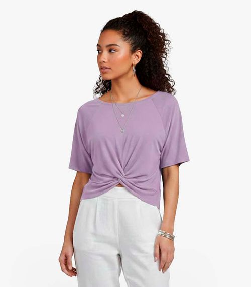 Blusa Feminina Lisa Infinita Cor Roxo