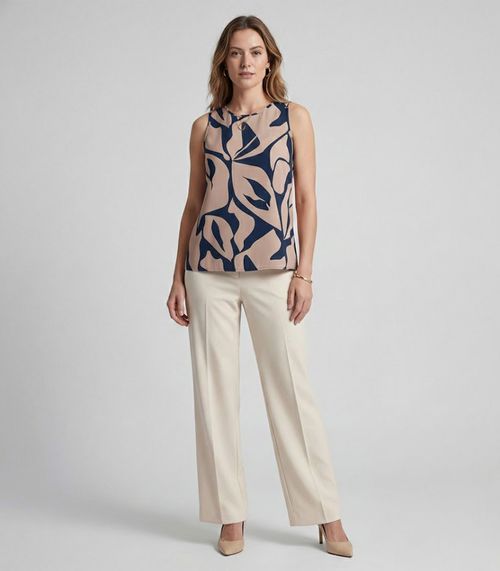 Regata Feminina Em Viscose Infinita Cor Azul