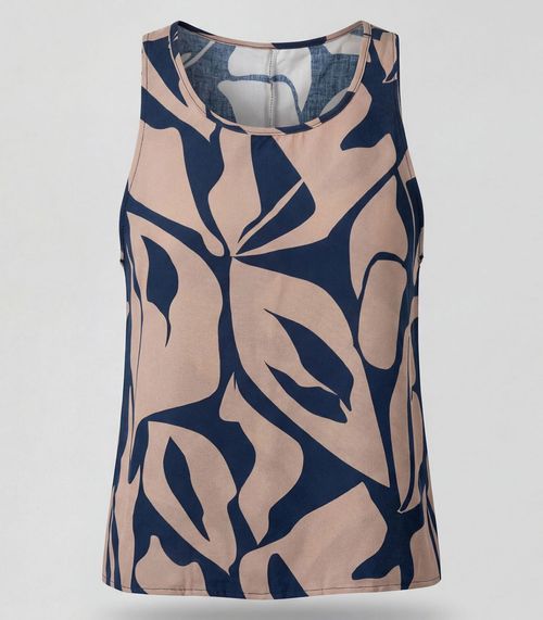 Regata Feminina Em Viscose Infinita Cor Azul