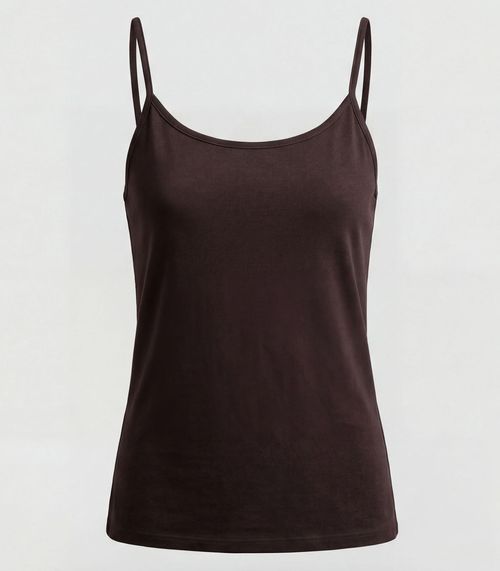 Blusa Feminina Com Decote Em V Infinita Cor Marrom