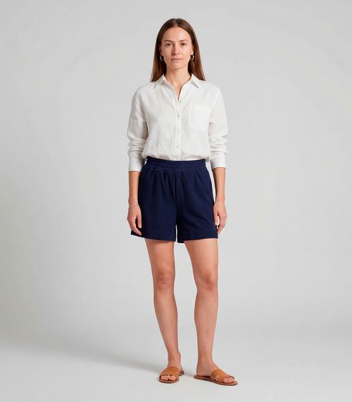 Shorts Feminino Moletinho Gorgurinho Infinita Cor Azul