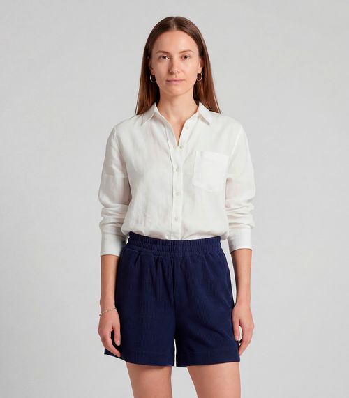 Shorts Feminino Moletinho Gorgurinho Infinita Cor Azul