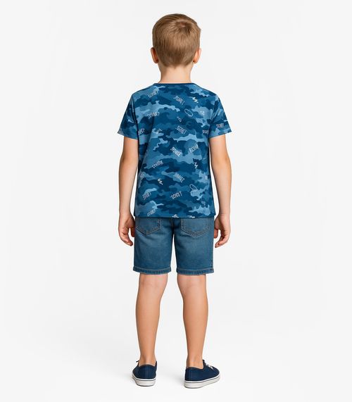 Camiseta Infantil Masculina Infinita Cor Marrom