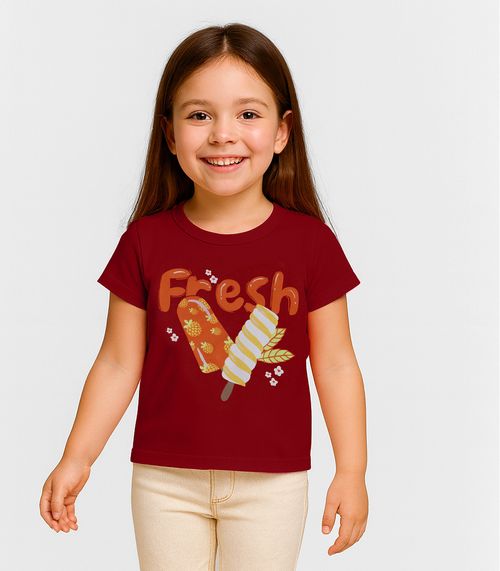 Blusa Infantil Menina Infinita Cor Laranja