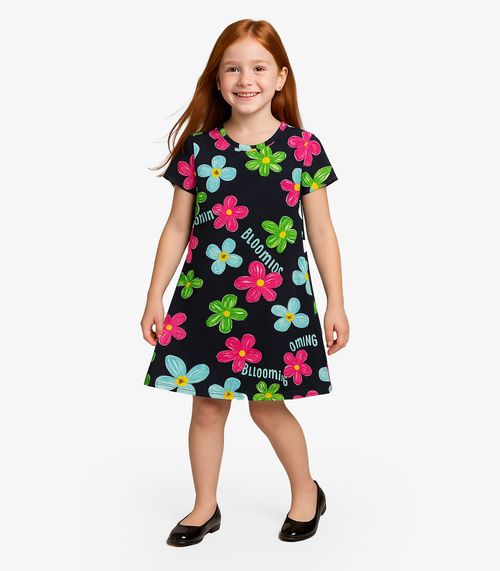 Vestido Menina Infantil Select Azul