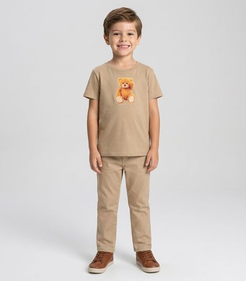 Camiseta Infantil Masculina Trick Nick Marrom