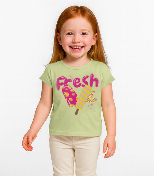 Blusa Infantil Menina Infinita Cor Amarelo