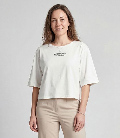 Blusa Feminina Em Viscotorcion Infinita Cor Bege