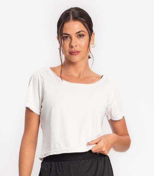 Blusa Feminina Dry Fit Para Academia FTK Branco