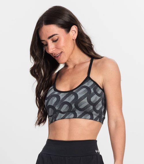 Top Feminino Sem Bojo Strong FTK Fitness Cinza