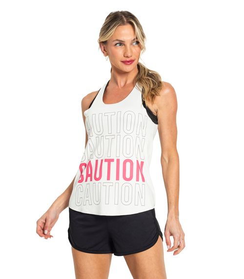 Regata Feminina Caution FTK Fitness Bege