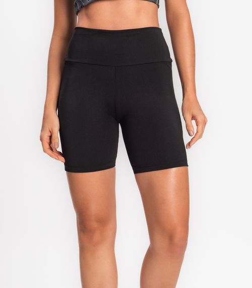 Bermuda Ciclista Feminina Básica Academia FTK Preto