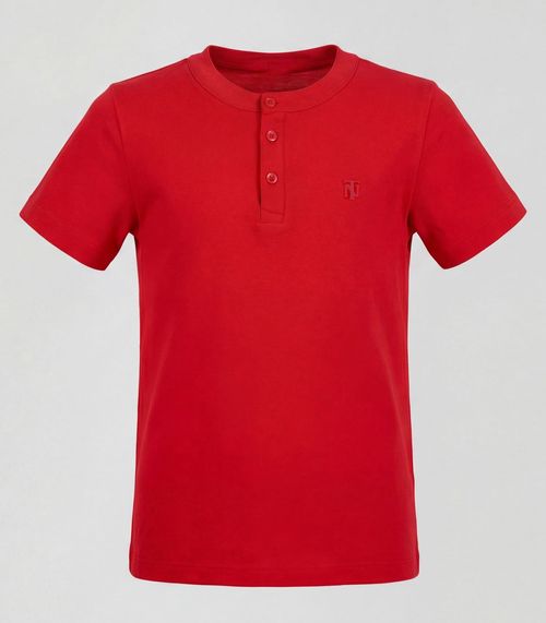 Camiseta Meia Malha Masculina Trick Nick Vermelho
