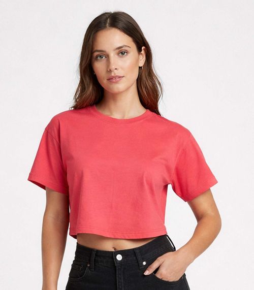 Blusa Feminina Com Manga Deslocada Infinita Cor Rosa