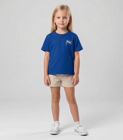 Blusa Menina Infantil Brasil Rovitex Kids Azul