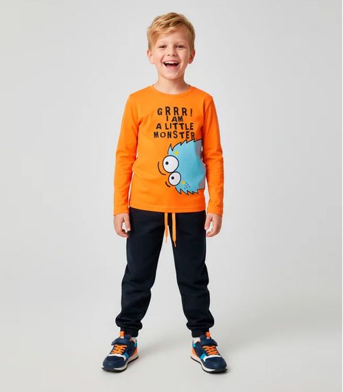 Conjunto Infantil Meia Estação Menino Keki Boys Laranja