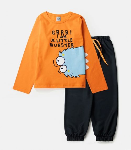 Conjunto Infantil Meia Estação Menino Keki Boys Laranja