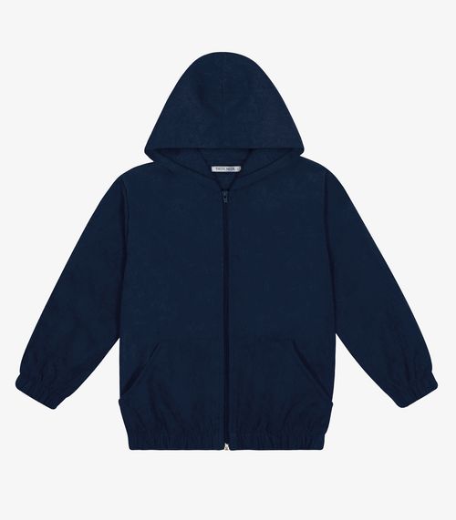 Jaqueta Com Capuz Infantil Masculino Trick Nick Azul