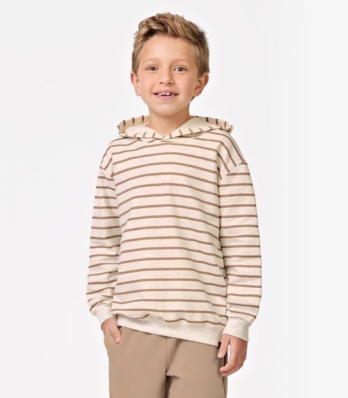 Conjunto Blusão com Capuz com Calça Marrom