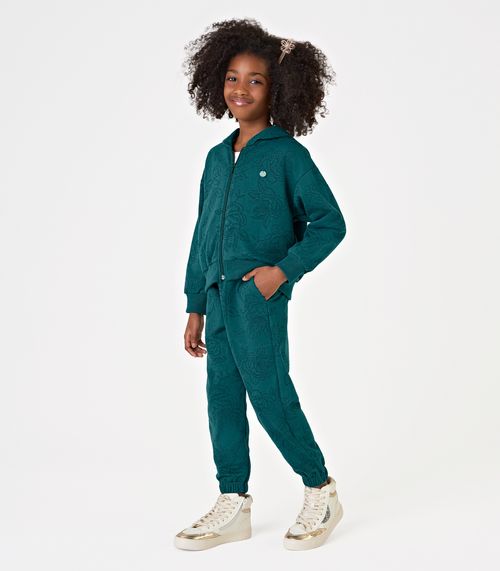 Conjunto Jaqueta com Capuz e Calça Trick Nick Verde