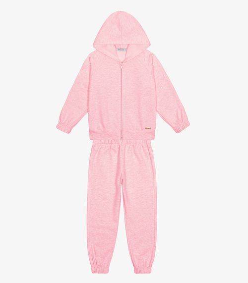 Conjunto Jaqueta com Capuz e Calça Trick Nick Rosa