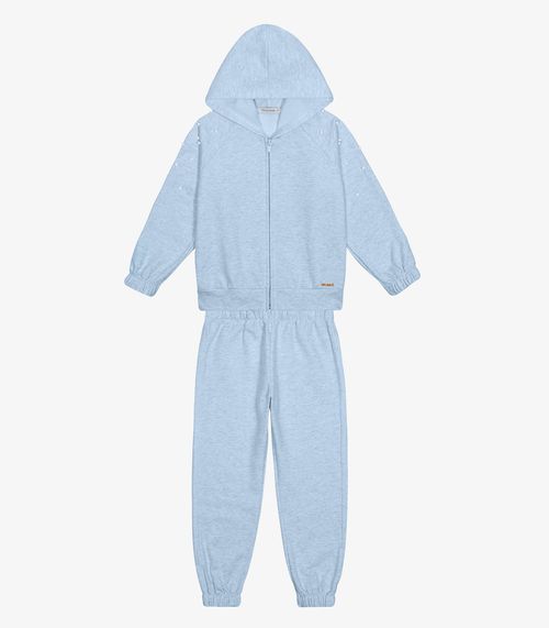 Conjunto Jaqueta com Capuz e Calça Trick Nick Azul