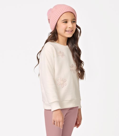 Conjunto Blusão com Legging Moletom Trick Nick Bege