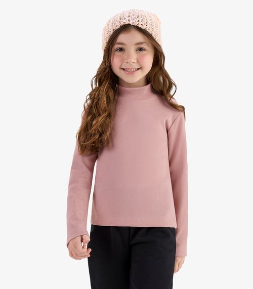 Blusa Manga Longa Rovi Kids Feminina Rosa