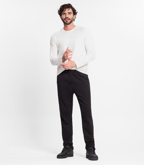 Calça Masculina Moletom Peluciado Diametro Preto