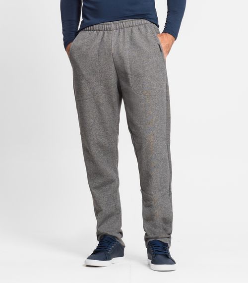 Calça Masculina Moletom Peluciado Diametro Cinza