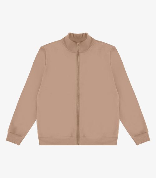 Jaqueta Masculina Moletom Felpado Diametro Marrom