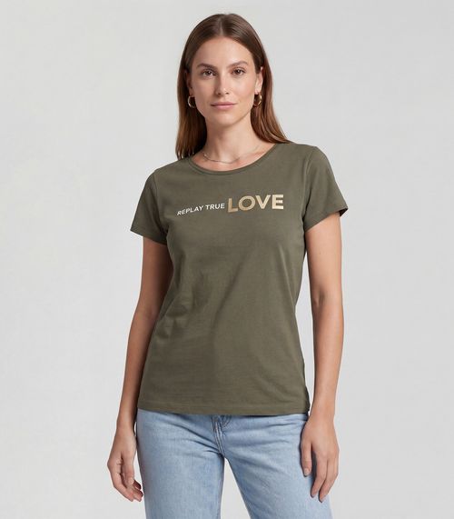Blusa Feminina Cotton Com Estampa Infinita Cor Verde