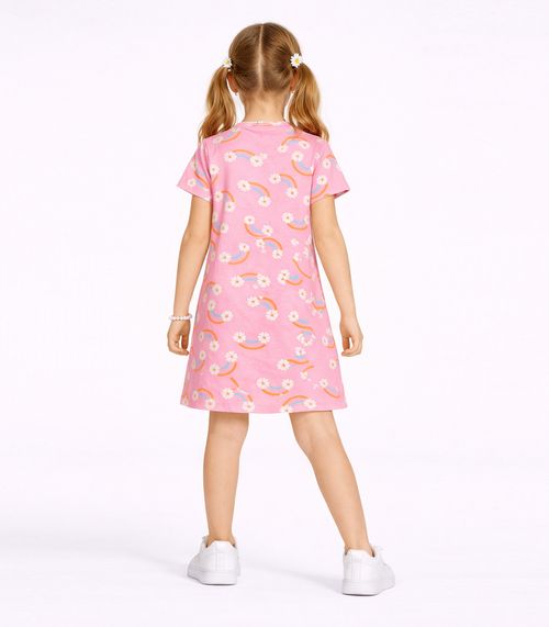 Vestido Infantil Estampado Select Rosa