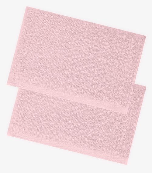 Kit 2 Toalhas De Banho De Algodão Rovitex Home Rosa