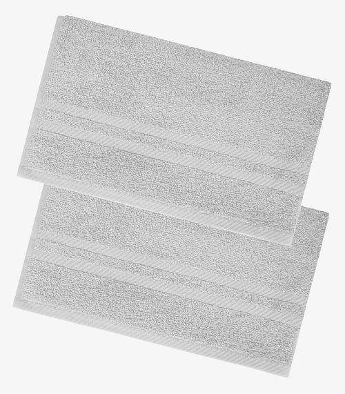 Kit 2 Toalhas De Banho De Algodão Rovitex Home Cinza