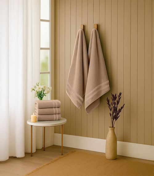 Kit 2 Toalhas De Banho De Algodão Rovitex Home Marrom