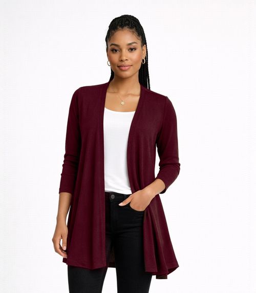 Cardigan Feminino Em Lanzinha Unique Collection Vermelho